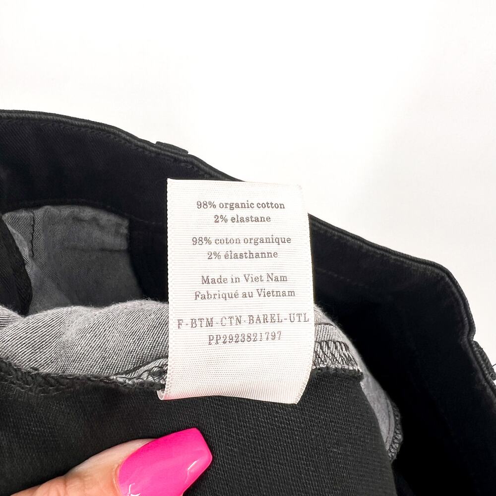 EVERLANE Women's The Utility Barrel Pants Size 10 TALL Black Cotton Twill NWT - Picture 12 of 14